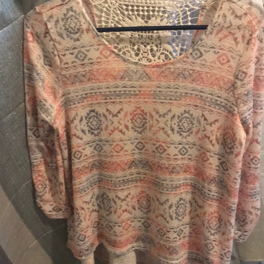 Crochet back top